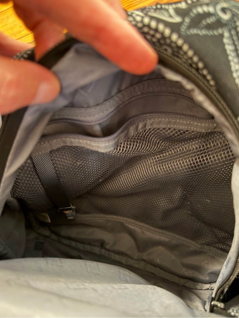 Vera Bradley Black & White Paisley Daypack - Picture 3 of 4